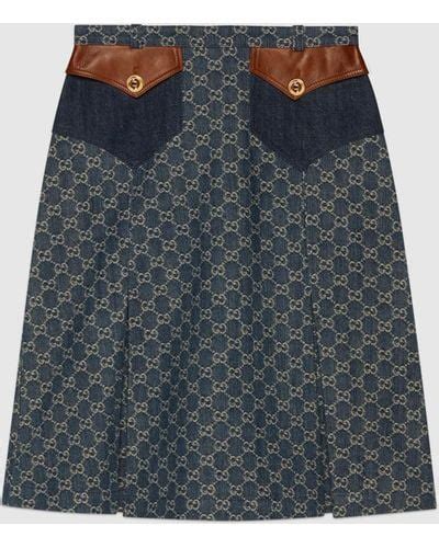 gucci skirt blue|gucci skirts women.